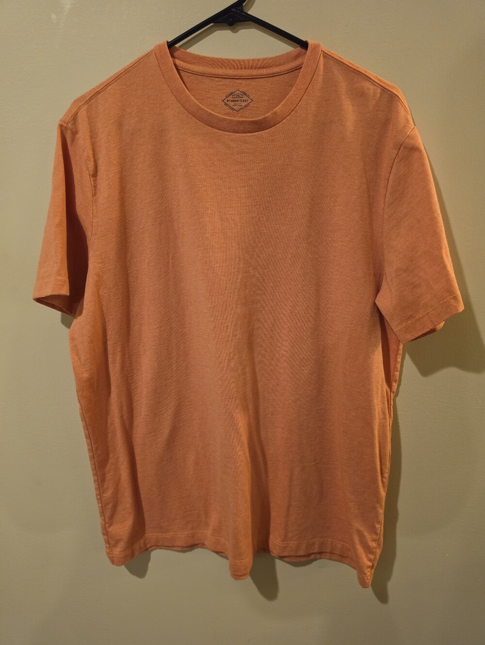 Men's St. John's Bay Orange Crew Neck T-Shirt - Casual Everyday Tee